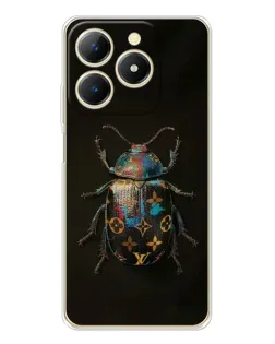 Чехол для Realme Note 70 с картинкой «LV — мраморный принт»