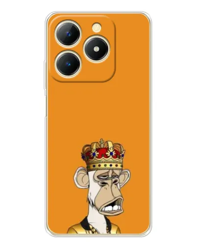 Чехол для Realme Note 70 с картинкой «Золотая обезьяна Bored Ape»
