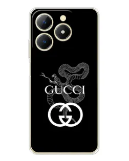Чехол для Realme Note 70 с картинкой «Gucci — серебряная змея»