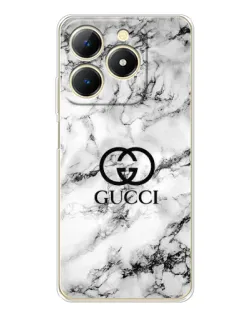 Чехол для Realme Note 70 с картинкой «Gucci — мраморный шик»