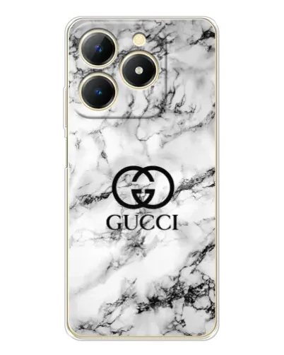 Чехол для Realme Note 70 с картинкой «Gucci — мраморный шик»