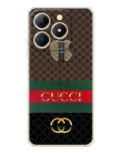 Чехол для Realme Note 70 с картинкой «Gucci — брендированный десерт»