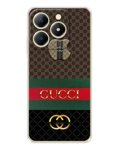 Чехол для Realme Note 70 с картинкой «Gucci — брендированный десерт»