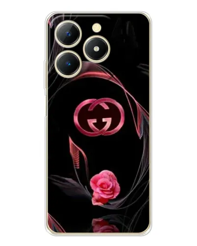 Чехол для Realme Note 70 с картинкой «Gucci — неоновая роза»