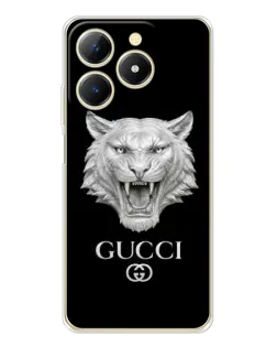 Чохол для Realme Note 70 з картинкою «Gucci — срібний лев»