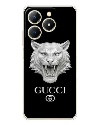 Чохол для Realme Note 70 з картинкою «Gucci — срібний лев» Чохол для Realme Note 70 з картинкою «Gucci — срібний лев»