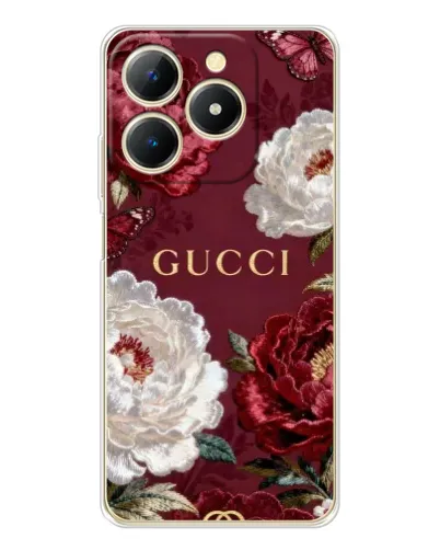 Чохол для Realme Note 70 з картинкою «Gucci — бордові троянди» Чохол для Realme Note 70 з картинкою «Gucci — бордові троянди»