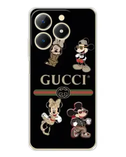 Чохол для Realme Note 70 з картинкою «Gucci — герої Disney та монограма»
