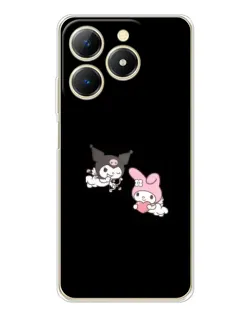 Чехол для Realme Note 70 с картинкой «My Melody и Kuromi» Чехол для Realme Note 70 с картинкой «My Melody и Kuromi»