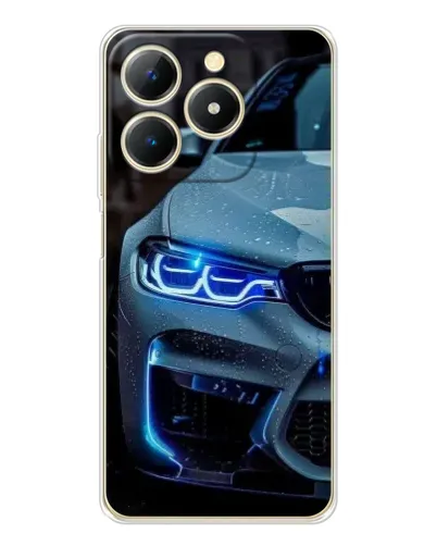 Чехол для Realme Note 70 с картинкой «Взгляд BMW с синими фарами» Чехол для Realme Note 70 с картинкой «Взгляд BMW с синими фарами»