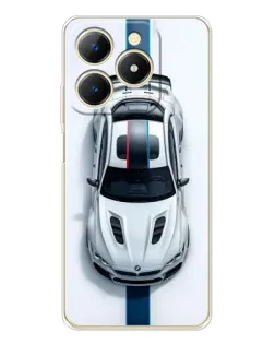 Чехол для Realme Note 70 с картинкой «Вид сверху — BMW M»