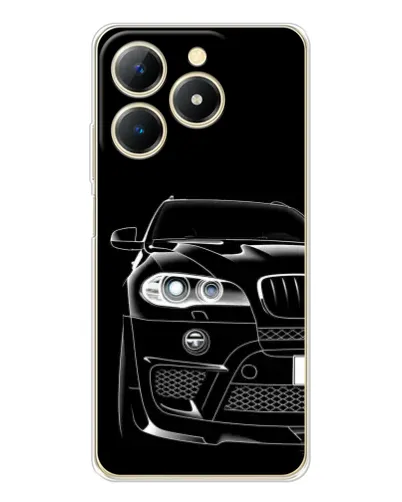Чехол для Realme Note 70 с картинкой «Темный силуэт BMW» Чехол для Realme Note 70 с картинкой «Темный силуэт BMW»