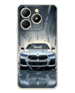 Чехол для Realme Note 70 с картинкой «BMW в свете фар»