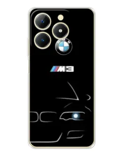 Чехол для Realme Note 70 с картинкой «Минималистичный принт BMW M3»