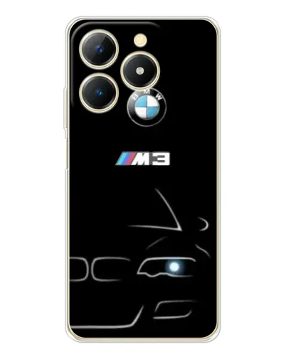 Чехол для Realme Note 70 с картинкой «Минималистичный принт BMW M3» Чехол для Realme Note 70 с картинкой «Минималистичный принт BMW M3»