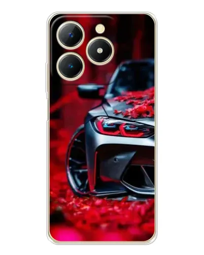 Чехол для Realme Note 70 с картинкой «Спортивная BMW и цветы» Чехол для Realme Note 70 с картинкой «Спортивная BMW и цветы»