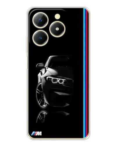 Чехол для Realme Note 70 с картинкой «Силуэт BMW в темноте» Чехол для Realme Note 70 с картинкой «Силуэт BMW в темноте»