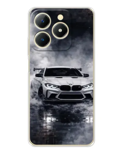 Чехол для Realme Note 70 с картинкой «BMW сквозь туман» Чехол для Realme Note 70 с картинкой «BMW сквозь туман»