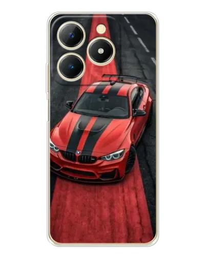 Чехол для Realme Note 70 с картинкой «BMW на красной дорожке» Чехол для Realme Note 70 с картинкой «BMW на красной дорожке»