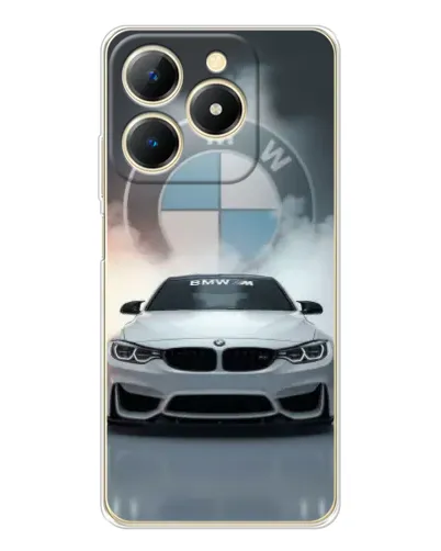 Чохол для Realme Note 70 з картинкою «BMW в білому диму» Чохол для Realme Note 70 з картинкою «BMW в білому диму»