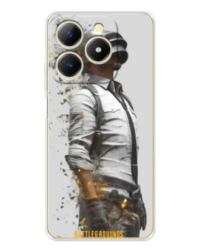 Чохол для Realme Note 70 з картинкою «PUBG — боєць у пилу»