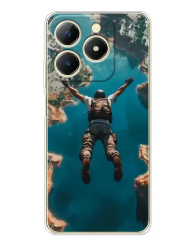 Чохол для Realme Note 70 з картинкою «PUBG — вільне падіння»