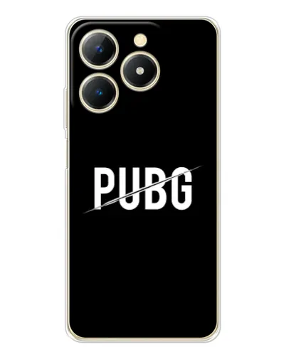 Чохол для Realme Note 70 з картинкою «PUBG — білий логотип»