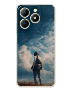 Чохол для Realme Note 70 з картинкою «Герой PUBG на скелі» Чохол для Realme Note 70 з картинкою «Герой PUBG на скелі»