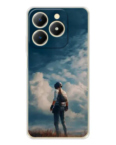 Чохол для Realme Note 70 з картинкою «Герой PUBG на скелі»