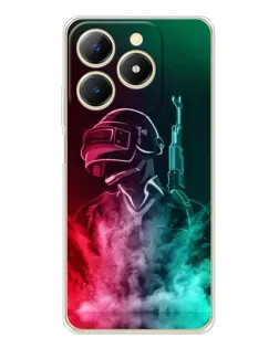 Чохол для Realme Note 70 з картинкою «PUBG — вогняний воїн» Чохол для Realme Note 70 з картинкою «PUBG — вогняний воїн»