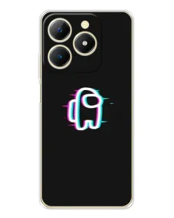 Чохол для Realme Note 70 з картинкою «Among Us неон»