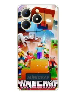 Чохол для Realme Note 70 з картинкою «Minecraft герої гри» Чохол для Realme Note 70 з картинкою «Minecraft герої гри»