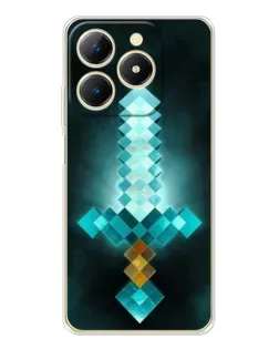 Чохол для Realme Note 70 з картинкою «Алмазний меч неон» Чохол для Realme Note 70 з картинкою «Алмазний меч неон»