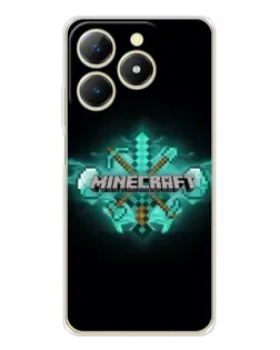 Чохол для Realme Note 70 з картинкою «Minecraft Diamond лого» Чохол для Realme Note 70 з картинкою «Minecraft Diamond лого»