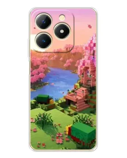 Чохол для Realme Note 70 з картинкою «Рожеве дерево Minecraft» Чохол для Realme Note 70 з картинкою «Рожеве дерево Minecraft»