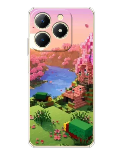 Чохол для Realme Note 70 з картинкою «Рожеве дерево Minecraft» Чохол для Realme Note 70 з картинкою «Рожеве дерево Minecraft»
