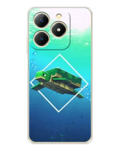 Чехол для Realme Note 70 с картинкой «Черепаха Minecraft» Чехол для Realme Note 70 с картинкой «Черепаха Minecraft»