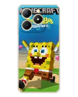 Чохол для Realme Note 70 з картинкою «Губка Боб Minecraft» Чохол для Realme Note 70 з картинкою «Губка Боб Minecraft»