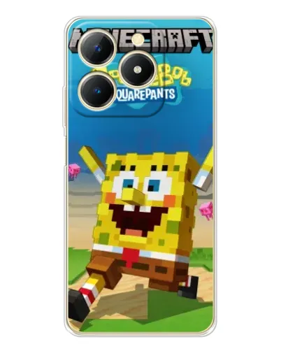 Чохол для Realme Note 70 з картинкою «Губка Боб Minecraft» Чохол для Realme Note 70 з картинкою «Губка Боб Minecraft»