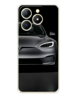Чехол для Realme Note 70 с картинкой «Tesla Model S Look»