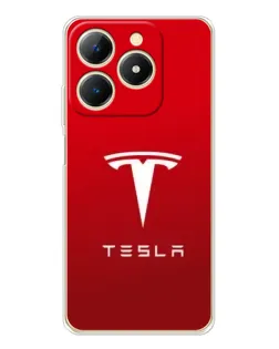 Чехол для Realme Note 70 с картинкой «Tesla Red Classic»