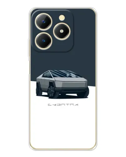 Чехол для Realme Note 70 с картинкой «Серебристый Cybertruck Tesla» Чехол для Realme Note 70 с картинкой «Серебристый Cybertruck Tesla»