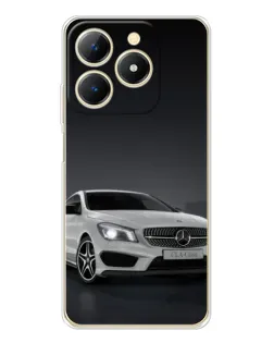 Чехол для Realme Note 70 с картинкой «Mercedes AMG GT Silver»