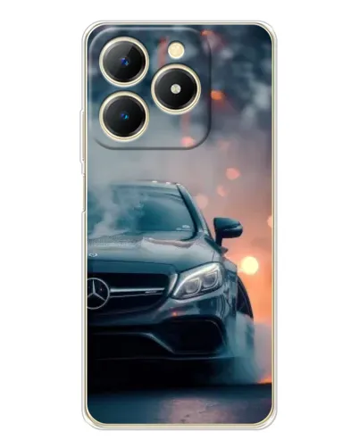 Чехол для Realme Note 70 с картинкой «Mercedes — ночной город» Чехол для Realme Note 70 с картинкой «Mercedes — ночной город»