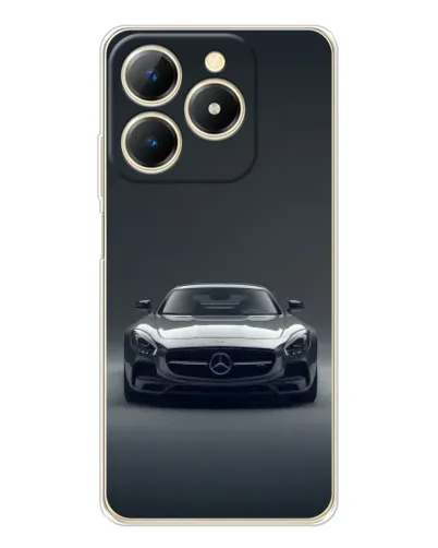 Чехол для Realme Note 70 с картинкой «Mercedes на черном» Чехол для Realme Note 70 с картинкой «Mercedes на черном»
