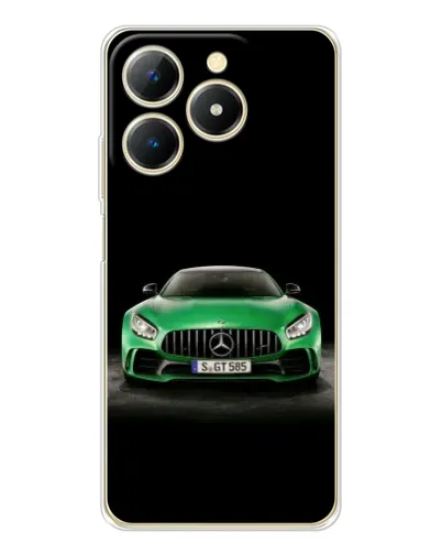 Чехол для Realme Note 70 с картинкой «Mercedes — неоновый лого» Чехол для Realme Note 70 с картинкой «Mercedes — неоновый лого»