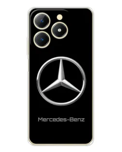 Чехол для Realme Note 70 с картинкой «Mercedes Silver Logo»