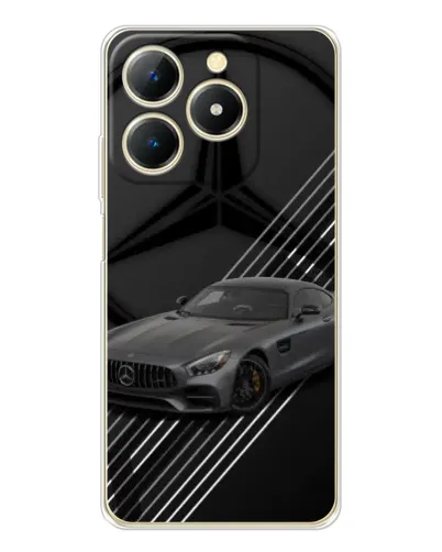 Чехол для Realme Note 70 с картинкой «Mercedes AMG — графика» Чехол для Realme Note 70 с картинкой «Mercedes AMG — графика»