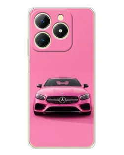 Чехол для Realme Note 70 с картинкой «Розовый Mercedes AMG» Чехол для Realme Note 70 с картинкой «Розовый Mercedes AMG»