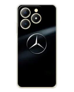 Чехол для Realme Note 70 с картинкой «Mercedes на металле» Чехол для Realme Note 70 с картинкой «Mercedes на металле»